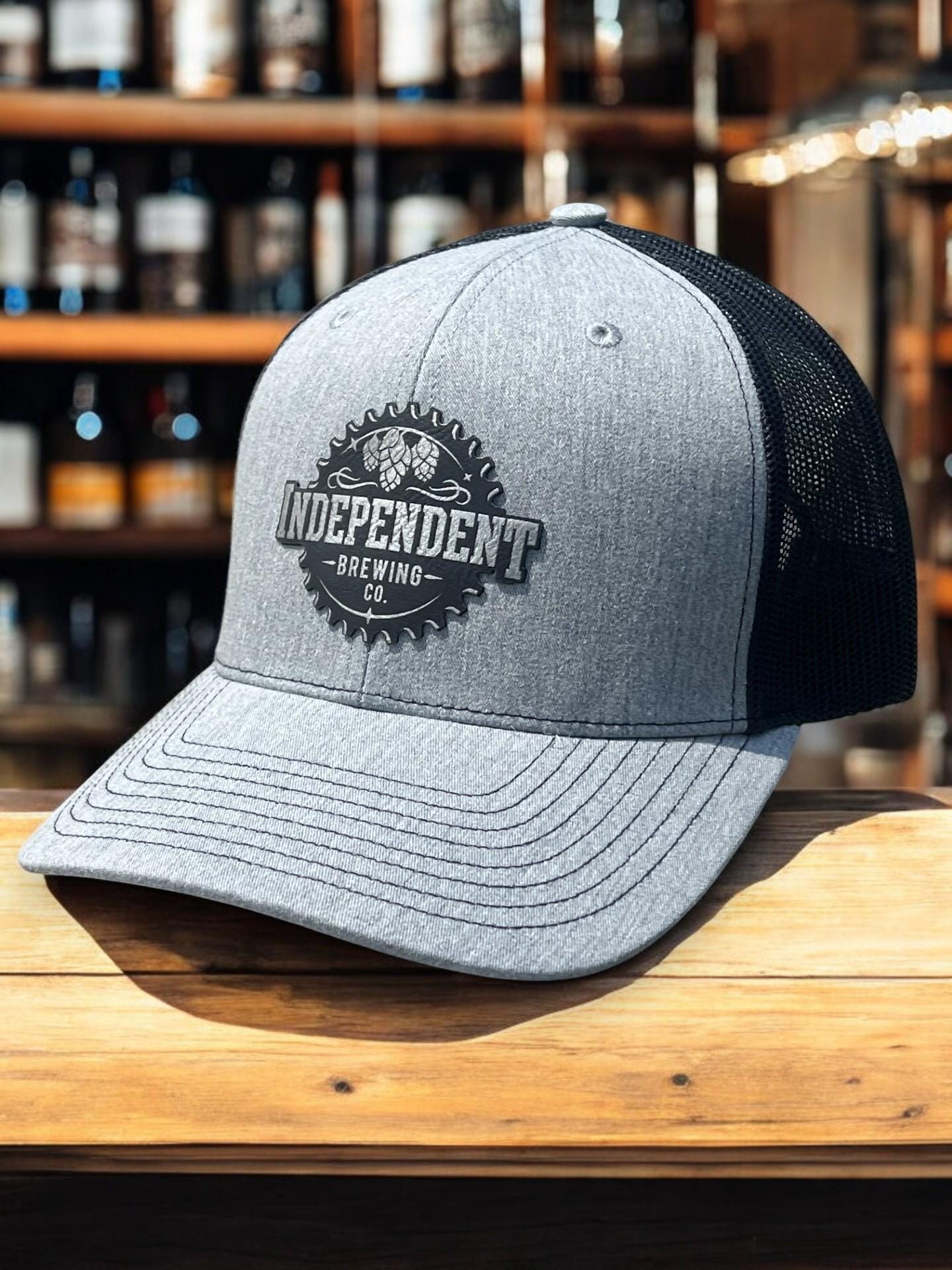 Custom Logo Trucker Hat | Personalized with Your Business Logo | Company Merch | Leather Patch Hat | Bulk Hats