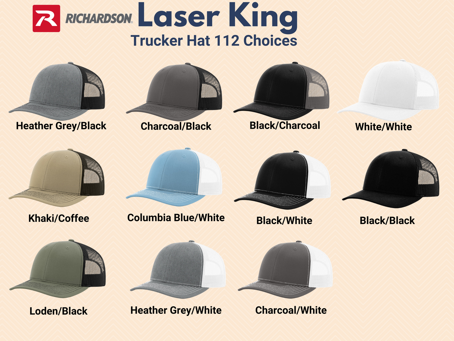 Personalized Farm Name Hat| Cow and Calf Leather Patch Trucker Hat | Richardson 112 Hat Cattle | Ranch Farm Name Hat with Est. Date